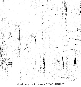 Vector grunge overlay texture. Black and white background. Abstract monochrome image includes a faded effect in dark tones