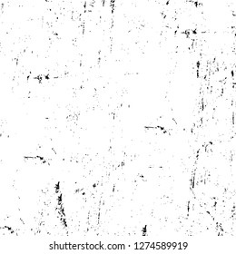Vector grunge overlay texture. Black and white background. Abstract monochrome image includes a faded effect in dark tones