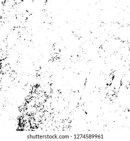 Vector grunge overlay texture. Black and white background. Abstract monochrome image includes a faded effect in dark tones
