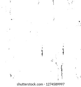 Vector grunge overlay texture. Black and white background. Abstract monochrome image includes a faded effect in dark tones