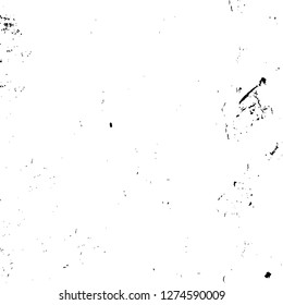 Vector grunge overlay texture. Black and white background. Abstract monochrome image includes a faded effect in dark tones