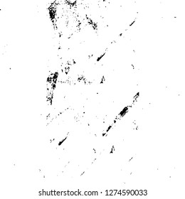 Vector grunge overlay texture. Black and white background. Abstract monochrome image includes a faded effect in dark tones