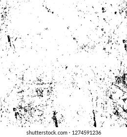 Vector grunge overlay texture. Black and white background. Abstract monochrome image includes a faded effect in dark tones