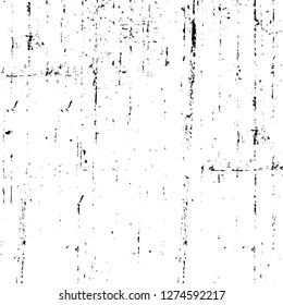 Vector grunge overlay texture. Black and white background. Abstract monochrome image includes a faded effect in dark tones
