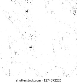 Vector grunge overlay texture. Black and white background. Abstract monochrome image includes a faded effect in dark tones