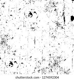 Vector grunge overlay texture. Black and white background. Abstract monochrome image includes a faded effect in dark tones