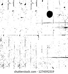 Vector grunge overlay texture. Black and white background. Abstract monochrome image includes a faded effect in dark tones