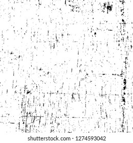 Vector grunge overlay texture. Black and white background. Abstract monochrome image includes a faded effect in dark tones