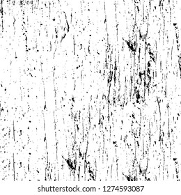 Vector grunge overlay texture. Black and white background. Abstract monochrome image includes a faded effect in dark tones