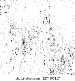 Vector grunge overlay texture. Black and white background. Abstract monochrome image includes a faded effect in dark tones