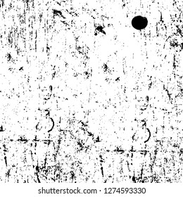 Vector grunge overlay texture. Black and white background. Abstract monochrome image includes a faded effect in dark tones