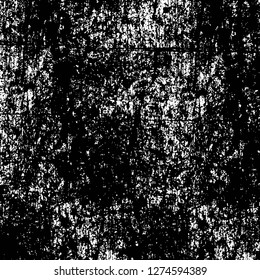 Vector grunge overlay texture. Black and white background. Abstract monochrome image includes a faded effect in dark tones