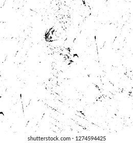 Vector grunge overlay texture. Black and white background. Abstract monochrome image includes a faded effect in dark tones