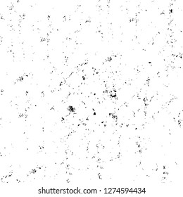 Vector grunge overlay texture. Black and white background. Abstract monochrome image includes a faded effect in dark tones