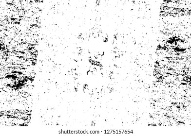 Vector grunge overlay texture. Black and white background. Abstract monochrome image includes a faded effect in dark tones