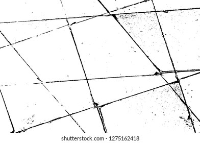 Vector grunge overlay texture. Black and white background. Abstract monochrome image includes a faded effect in dark tones