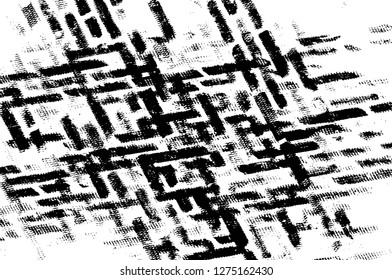 Vector grunge overlay texture. Black and white background. Abstract monochrome image includes a faded effect in dark tones