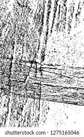 Vector grunge overlay texture. Black and white background. Abstract monochrome image includes a faded effect in dark tones