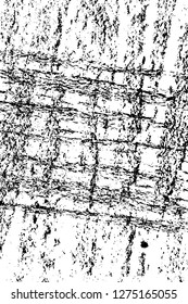 Vector grunge overlay texture. Black and white background. Abstract monochrome image includes a faded effect in dark tones