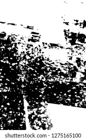 Vector grunge overlay texture. Black and white background. Abstract monochrome image includes a faded effect in dark tones