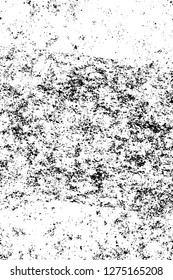 Vector grunge overlay texture. Black and white background. Abstract monochrome image includes a faded effect in dark tones