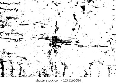 Vector grunge overlay texture. Black and white background. Abstract monochrome image includes a faded effect in dark tones