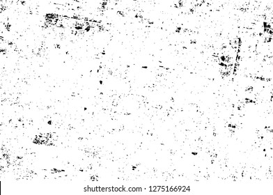 Vector grunge overlay texture. Black and white background. Abstract monochrome image includes a faded effect in dark tones