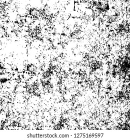 Vector grunge overlay texture. Black and white background. Abstract monochrome image includes a faded effect in dark tones