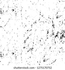 Vector grunge overlay texture. Black and white background. Abstract monochrome image includes a faded effect in dark tones