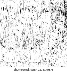 Vector grunge overlay texture. Black and white background. Abstract monochrome image includes a faded effect in dark tones