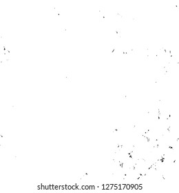 Vector grunge overlay texture. Black and white background. Abstract monochrome image includes a faded effect in dark tones