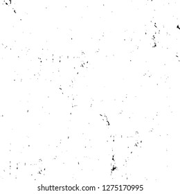 Vector grunge overlay texture. Black and white background. Abstract monochrome image includes a faded effect in dark tones