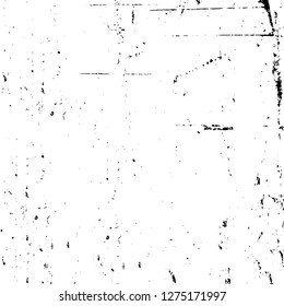 Vector grunge overlay texture. Black and white background. Abstract monochrome image includes a faded effect in dark tones
