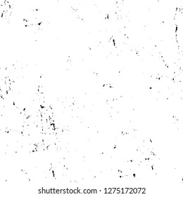 Vector grunge overlay texture. Black and white background. Abstract monochrome image includes a faded effect in dark tones