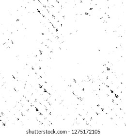 Vector grunge overlay texture. Black and white background. Abstract monochrome image includes a faded effect in dark tones
