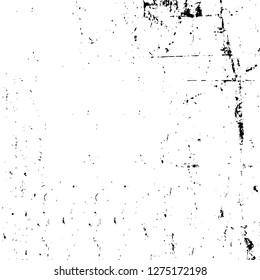 Vector grunge overlay texture. Black and white background. Abstract monochrome image includes a faded effect in dark tones