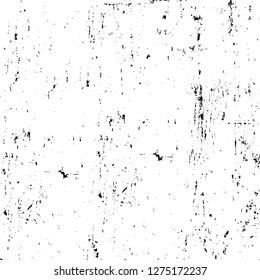 Vector grunge overlay texture. Black and white background. Abstract monochrome image includes a faded effect in dark tones