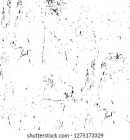 Vector grunge overlay texture. Black and white background. Abstract monochrome image includes a faded effect in dark tones