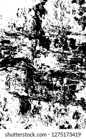 Vector grunge overlay texture. Black and white background. Abstract monochrome image includes a faded effect in dark tones
