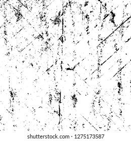 Vector grunge overlay texture. Black and white background. Abstract monochrome image includes a faded effect in dark tones