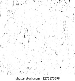 Vector grunge overlay texture. Black and white background. Abstract monochrome image includes a faded effect in dark tones