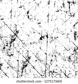 Vector grunge overlay texture. Black and white background. Abstract monochrome image includes a faded effect in dark tones