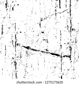 Vector grunge overlay texture. Black and white background. Abstract monochrome image includes a faded effect in dark tones