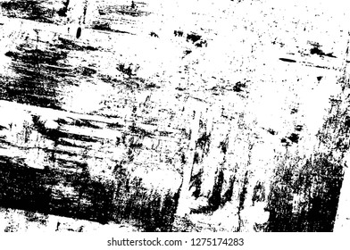 Vector grunge overlay texture. Black and white background. Abstract monochrome image includes a faded effect in dark tones