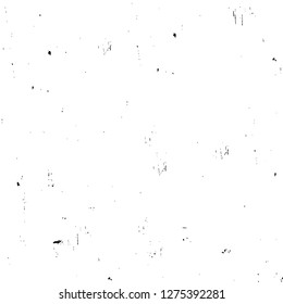 Vector grunge overlay texture. Black and white background. Abstract monochrome image includes a faded effect in dark tones