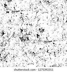Vector grunge overlay texture. Black and white background. Abstract monochrome image includes a faded effect in dark tones