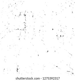 Vector grunge overlay texture. Black and white background. Abstract monochrome image includes a faded effect in dark tones
