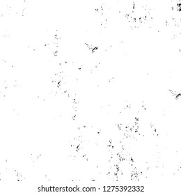 Vector grunge overlay texture. Black and white background. Abstract monochrome image includes a faded effect in dark tones