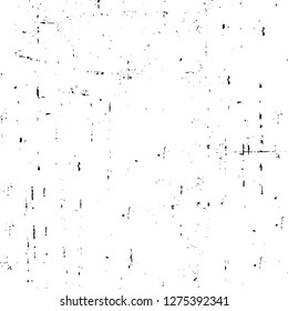 Vector grunge overlay texture. Black and white background. Abstract monochrome image includes a faded effect in dark tones