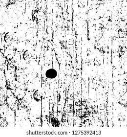 Vector grunge overlay texture. Black and white background. Abstract monochrome image includes a faded effect in dark tones